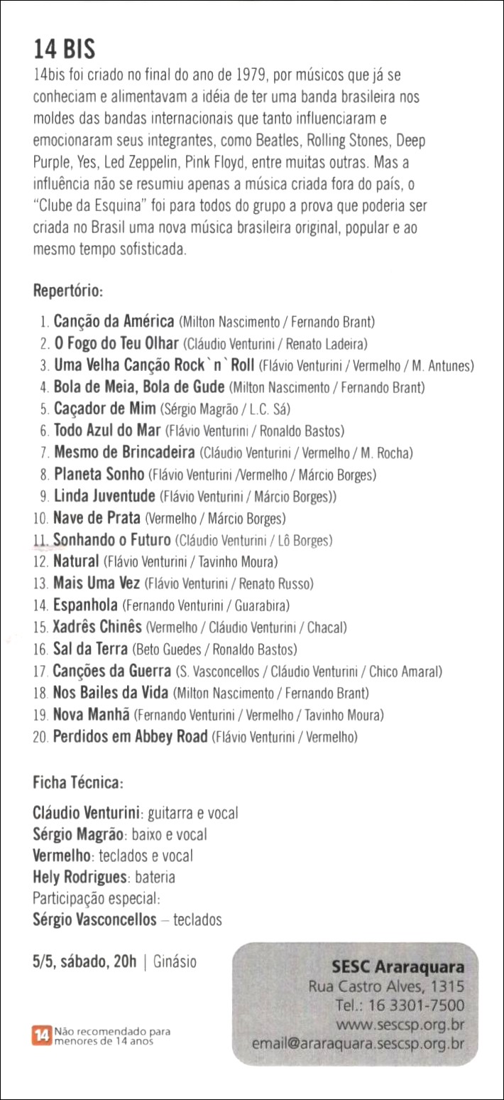 144. 14 Bis: “Perdido Em Abbey Road” – 365 Canções Brasileiras